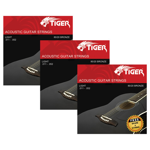 Tiger acoustic guitar strings - acoustic,