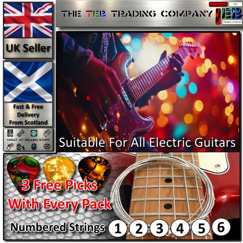 Electric guitar strings - strings, set