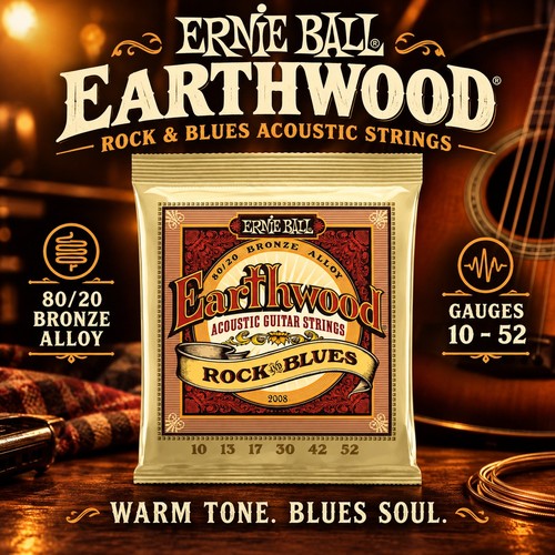 Ernie ball earthwood rock and - earthwood,