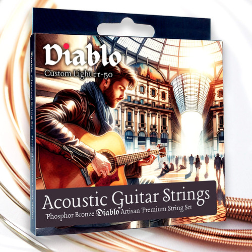 Acoustic guitar strings set - acoustic,