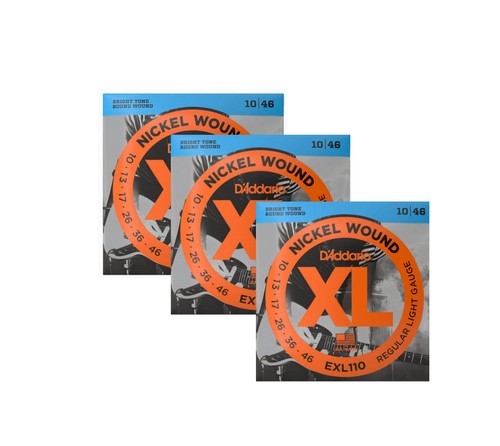 3packs addario exl110 - d'addario, 10-46