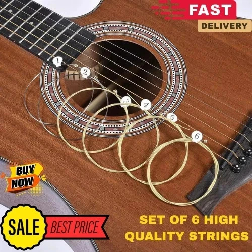 Acoustic guitar strings 6pcs - acoustic,